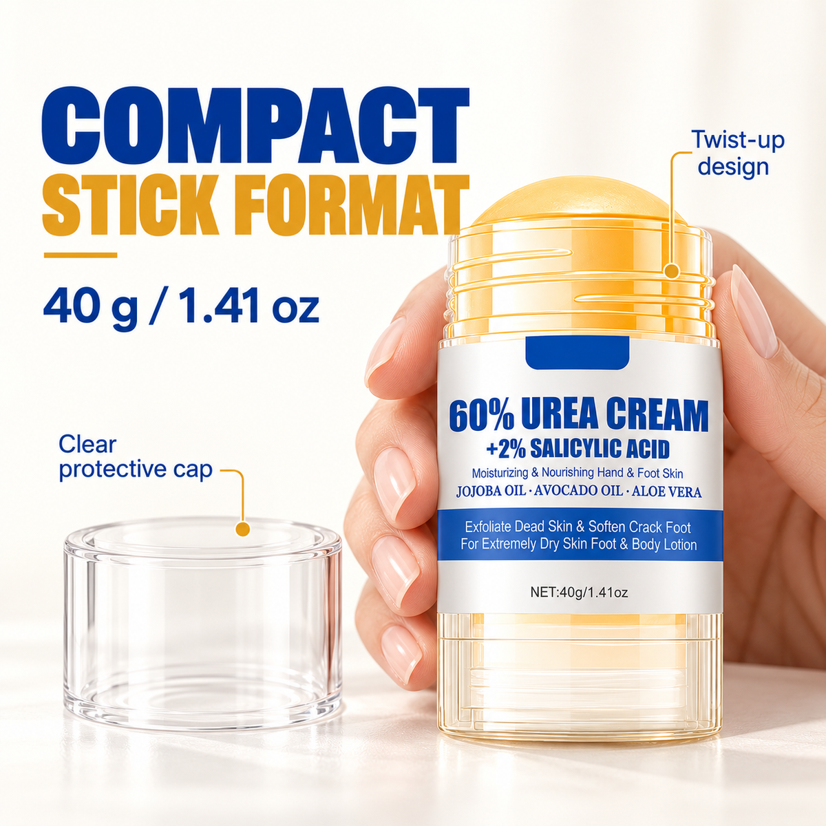 SoftStep Heel Stick (2-Pack) – 60% Urea Foot Balm